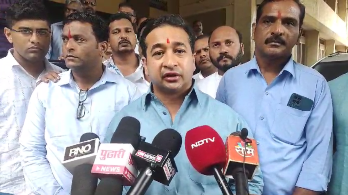 Nitesh Rane speaks on illegal Majaar in Ratnagiri